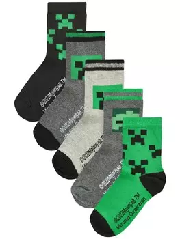 Носки Next, цвет mottled grey/Green/Black