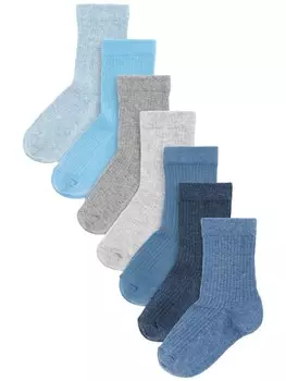 Носки Next, цвет Navy/Light blue/mottled grey