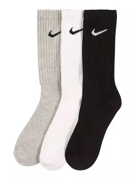 Носки NIKE Athletic Socks, серо-бежевый/черный/белый