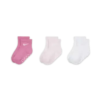 Носки Nike Core Swoosh Toddler Gripper Box Set (3 шт), цвет Pink Foam