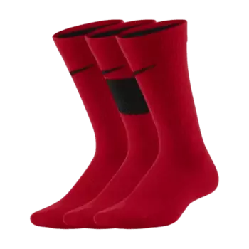 Носки Nike Elite Kids' Basketball Crew (3 шт), цвет University Red/Black