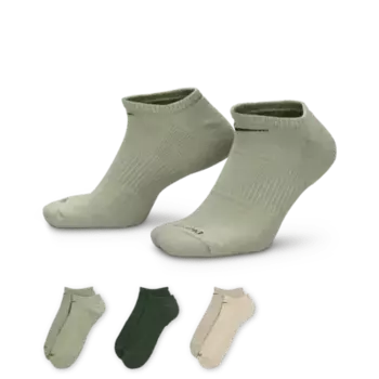 Носки Nike Everyday Plus Cushion Training No-Show (3 шт), разноцветный