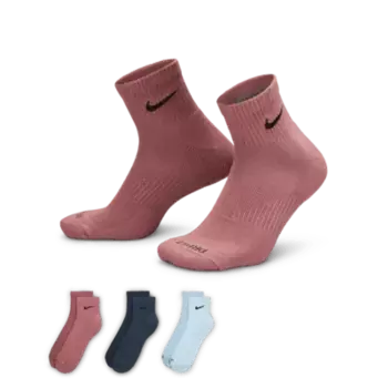 Носки Nike Everyday Plus Cushioned Training Ankle (3 шт), разноцветный