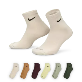 Носки Nike Everyday Plus Cushioned Training Ankle (6 шт), разноцветный