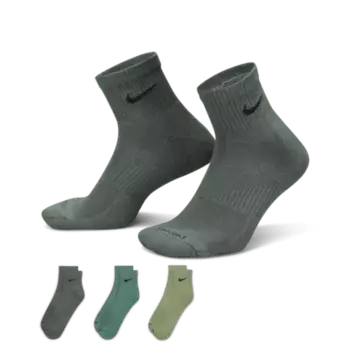 Носки Nike Everyday Plus Cushioned Training Ankle (3 шт), разноцветный