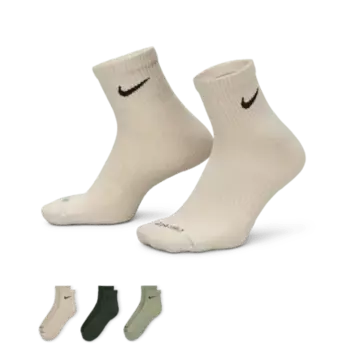 Носки Nike Everyday Plus Cushioned Training Ankle (3 шт), разноцветный