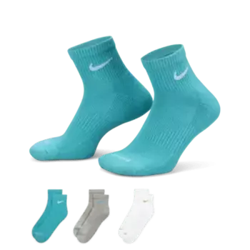 Носки Nike Everyday Plus Cushioned Training Ankle (3 шт), разноцветный