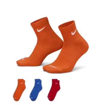 Носки Nike Everyday Plus Cushioned Training Ankle (3 шт), разноцветный