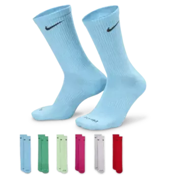 Носки Nike Everyday Plus Cushioned Training Crew (6 шт), разноцветный