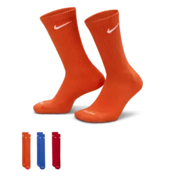 Носки Nike Everyday Plus Cushioned Training Crew (3 шт), разноцветный
