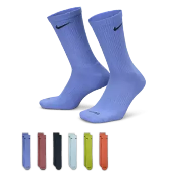 Носки Nike Everyday Plus Cushioned Training Crew (6 шт), разноцветный