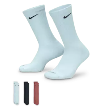 Носки Nike Everyday Plus Cushioned Training Crew (3 шт), разноцветный