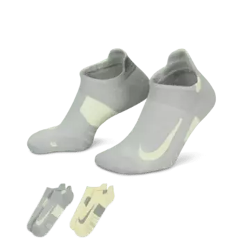 Носки Nike Multiplier Running No-Show (2 шт), разноцветный