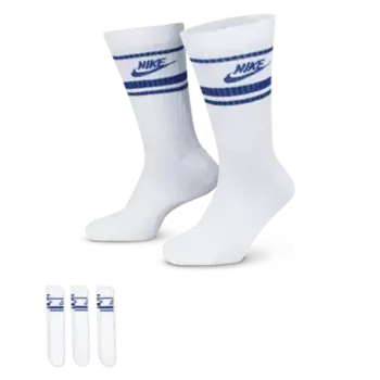Носки Nike Sportswear Dri-FIT Everyday Essential Crew (3 шт), цвет White/Game Royal/Game Royal