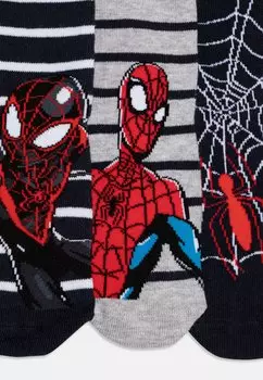 Носки Nmmmuksi Spiderman 3 Pack Name it, тёмный сапфир/светло-серый меланж