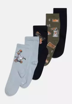 Носки Nmmvagn Unisex 5 Pack Name it, цвет dark sapphire