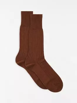 Носки no.2 finest из смесового кашемира Falke, коричневый