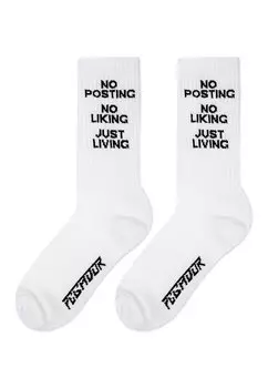 Носки No Posting Socks Unisex Pegador, цвет white/black