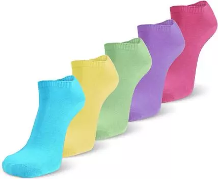 Носки normani 15 шт Sneaker American, цвет Trkis/Gelb/Grn/Lila/Rosa