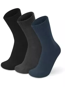 Носки normani 3 Paar Alpaka Vollplsch, цвет schwarz/anthrazit/marine