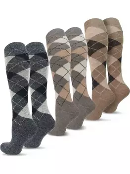 Носки normani 3 Paar Alpakakniestrmpfe Karo Design, цвет karo-muster