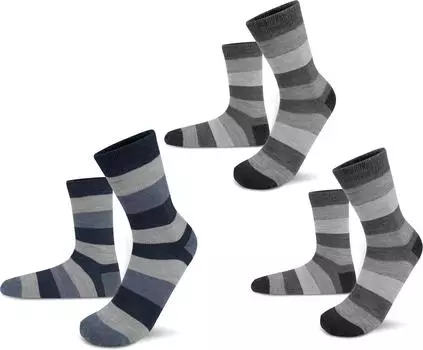 Носки normani 6 шт Alpaka breitgestreift, цвет Anthrazit/Anthrazit/Marine