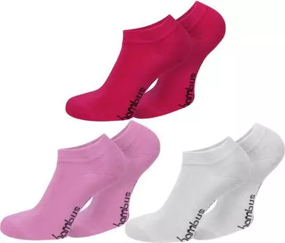 Носки normani 6 шт Bambus Gesundheits Sneakers, цвет Pink/Rosa/Wei