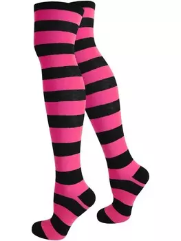 Носки normani Over the Knee Socks, розовый/черный
