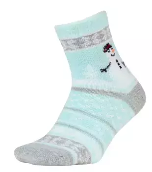 Носки Northeast Outfitters Cozy Cabin для взрослых с праздничным рисунком до щиколотки, цвет Blue Snowman