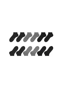 Носки НОСКИ-КРОССОВКИ HAPPY 6-PACK SNEAKER EVERYDAY CASUAL FALKE, schwarz/dunkelblau/dunkelgrau