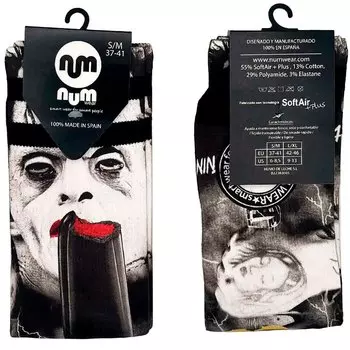 Носки Num Wear Frankie vs drac Half long, разноцветный