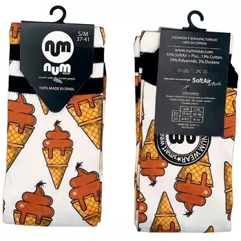 Носки Num Wear Ice cream half, белый