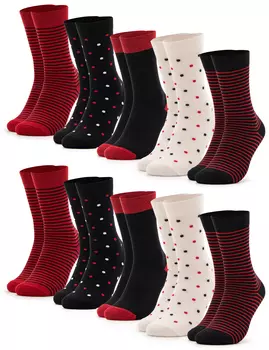 Носки Occulto 10 шт Muster Milka, красный