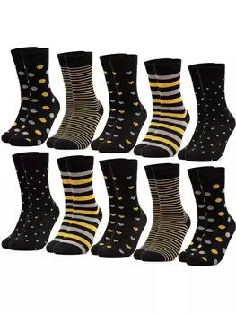 Носки Occulto 10er Pack Muster Rita, цвет schwarz-gelb