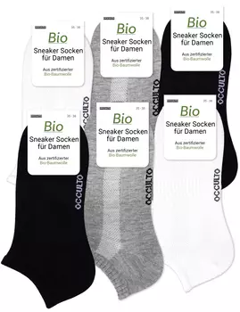 Носки Occulto 6 шт Sneaker Jana, черный