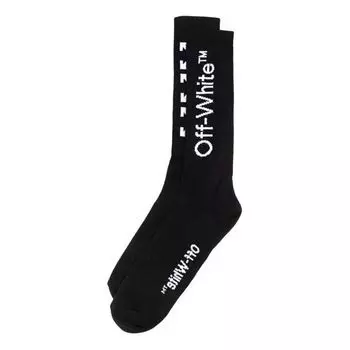 Носки Off-White Arrows Mid Length Sock 'Black', черный