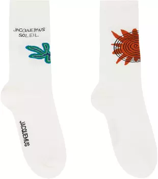 Носки Off-White Le Raphia 'Les Chaussettes Espiral' Jacquemus