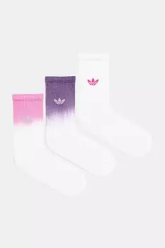 Носки Ombre Cr S комплект из 3 пар Adidas Originals, белый