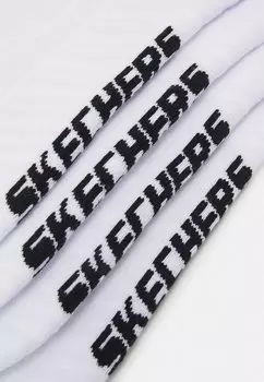 Носки Online Basic Cushioned Quarter 4 Pack Unisex Skechers, белые