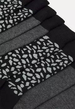 Носки ONLINE FEMALE CA SOFT CRAZY DOTS 4P camano, черный