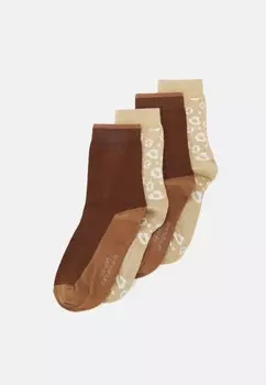 Носки ONLINE WOMEN LEOPARD SOCKS 4 PACK camano, цвет Nude
