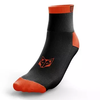 Носки Otso Calcetines Multi-sport Low Cut Black & Fluo Orange, черный
