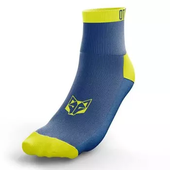 Носки Otso Calcetines Multi-sport Low Cut Electric Blue & Yellow, синий