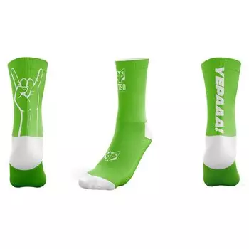 Носки Otso Calcetines Yepaa! Multi-sport Medium Cut Verde Fluor, зеленый