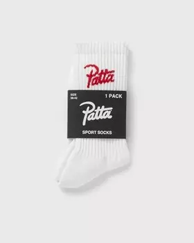 Носки Patta Patta Script Logo Sport Socks, белый