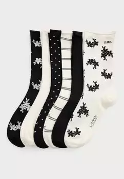 Носки PATTERNED STRETCH ROLL-TOP SOCK 6-PACK Lauren Ralph Lauren, мультиколор