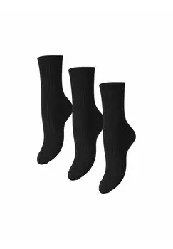 Носки PCMARTA 3 PACK Pieces, черный