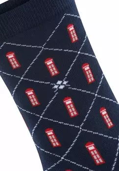 Носки PHONE BOOTH Burlington, темно-синий