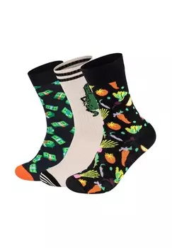 Носки PICKLES MONEY VEGGI 3 PACK Happy Socks, мультиколор