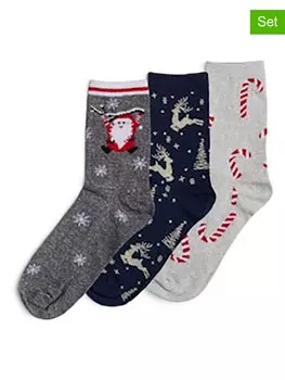 Носки Pieces, цвет grau/dunkelblau